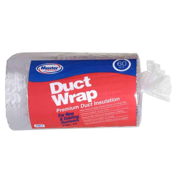 100 Sq Ft R-8 HVAC Duct Wrap Insulation Reflective 2 Sided Foam Core 4' x 25' 
