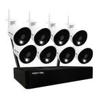 10-Channel 1080P 1TB NVR Security Camera System with 8 AC Wireless Bullet Spotlight Cameras