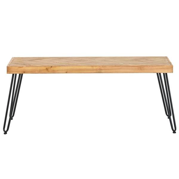 wetiny 20 in. Natural Small Rectangle Wood Coffee Table 1206190111AAD - The  Home Depot