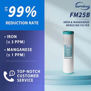 Whole House Iron Manganese Reducing Water Filter Replacement Cartridge, 4.5 in. x 20 in.