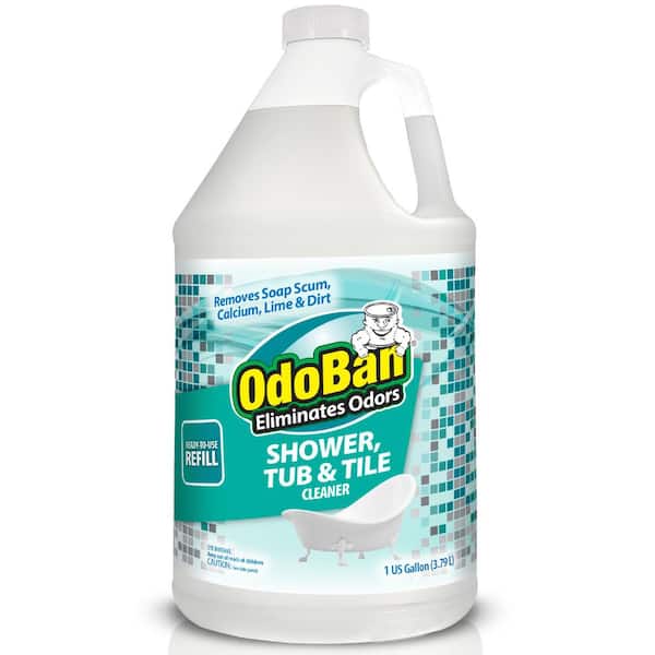 OdoBan 1 Gal. Shower, Tub and Tile Cleaner Refill (Ready-To-Use), Powerful Foaming Bathroom Cleaner (4-Pack)