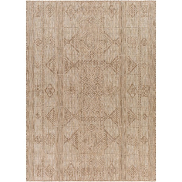 Livabliss Ansted Cream 9 ft. x 12 ft. Indoor/Outdoor Area Rug