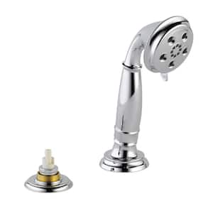 Cassidy 3-Spray 3 in. Single Tub Deck Mount with Transfer Valve Handheld Shower Head in Chrome