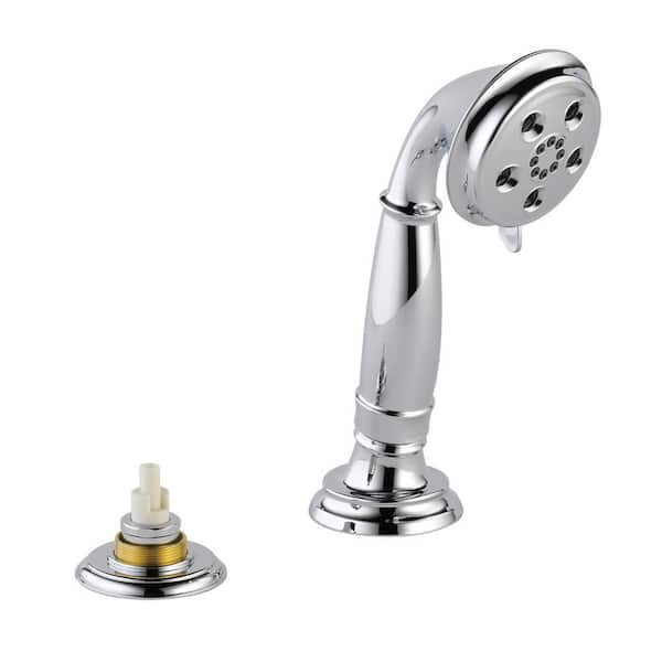 Delta Cassidy 3-Spray 3 in. Single Tub Deck Mount with Transfer Valve Handheld Shower Head in Chrome