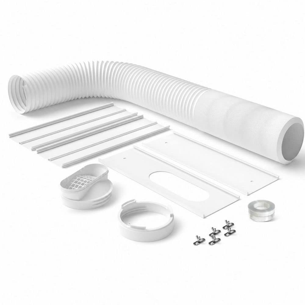 "13-Piece Universal Portable AC Window Vent Kit, 82"" Exhaust Hose & 4-Panel Seal for Horizontal & Vertical Windows" price history on PriceWatchPro