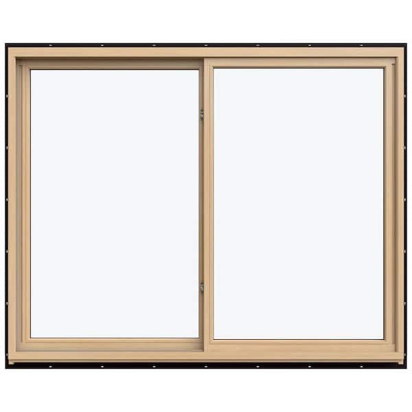 59.3125 in. x 47.5625 in. W-5500 Left-Hand Sliding Wood Clad Window