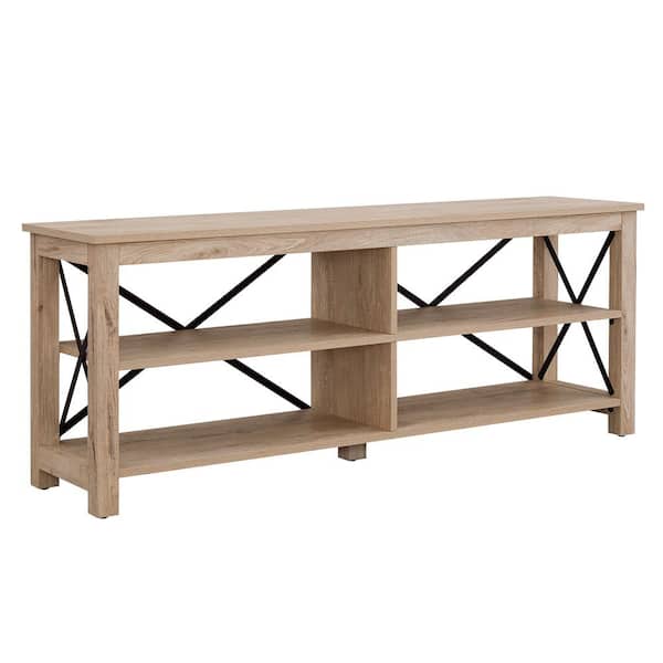 Meyer&Cross Sawyer 62 in. White Oak TV Stand Fits TV's up to 70 in.