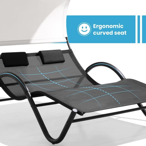 テーブル・チェア・ハンモック Backside Summit Design 2second2plate2 Pure Garden 9.4 ft. Hammock Chair Double Hammock with Stand