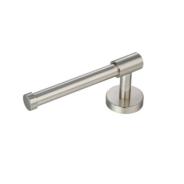 Utopia 7.29 in. Wall Mounted Toilet Paper Holder Satin Nickel