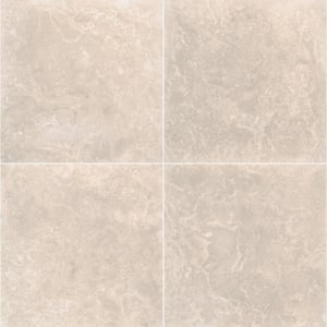 Platinum 18 in. x 18 in. Honed Travertine Stone Look Floor and Wall Tile (9 sq. ft./Case)