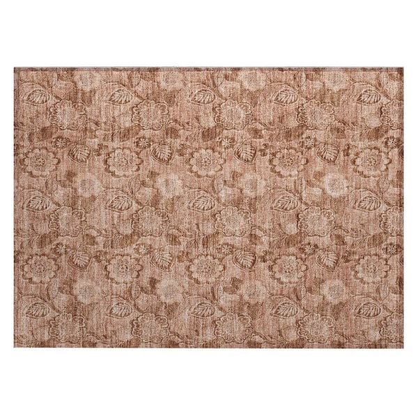Chantille Machine Washable Indoor/Outdoor Abstract ACN1939 Terracotta 2 ft. x 3 ft. Accent Rug