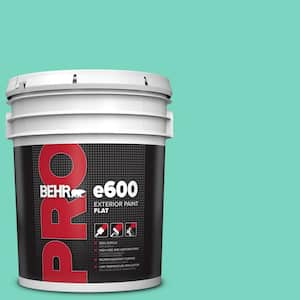 5 gal. #P430-3 Green Parakeet Flat Exterior Paint