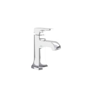 Oak Single-Hole Single-Handle Bathroom Faucet with Push Pop Drain in Polished Chrome (1.0 GPM)