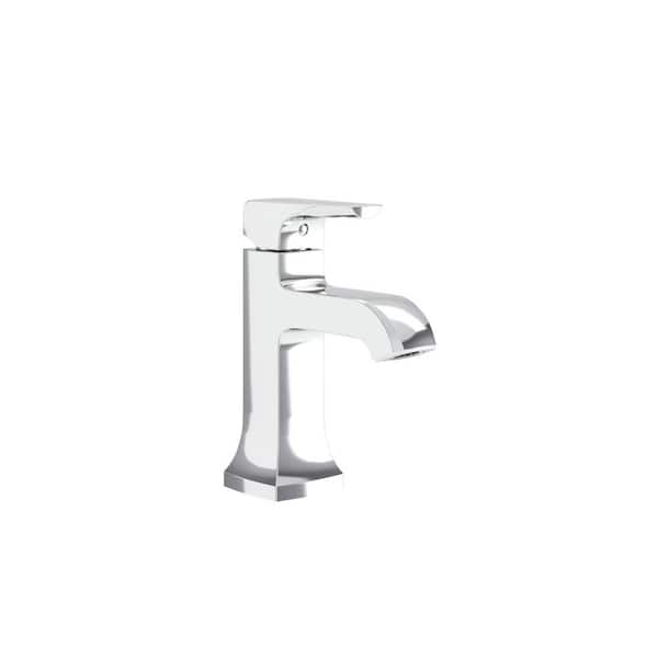 Symmons Oak Single-Hole Single-Handle Bathroom Faucet with Push Pop Drain in Polished Chrome (1.0 GPM)