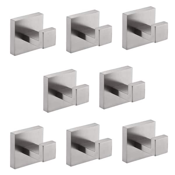8-Pack Stainless Steel Wall Mounted Towel Hooks Coat Hooks in Brushed Nickel