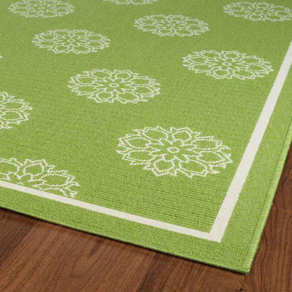 Kaleen Amalie Lime Green 5 Ft X 7, Lime Green Outdoor Rug
