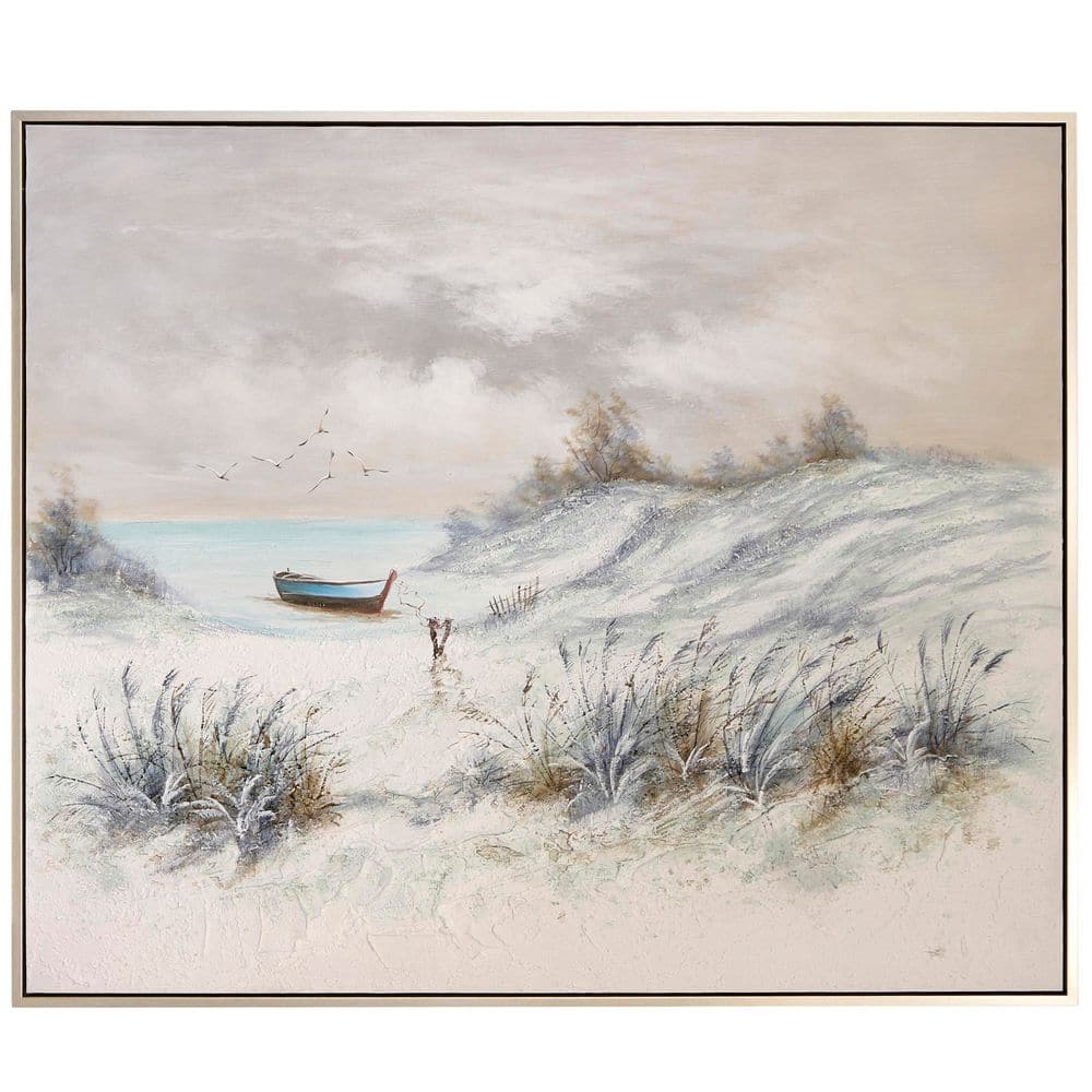 1-Piece Framed Coastal Art Print 51.75 in. x 61.75 in.
