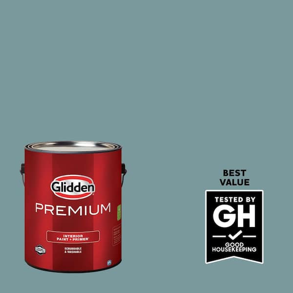 Glidden Premium 1 gal. Cathedral Glass PPG1148-5 Flat Interior Latex Paint