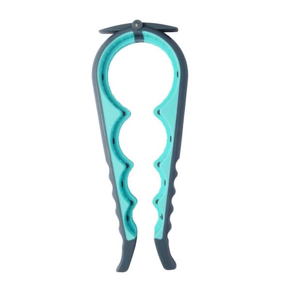 Jar Opener for Weak Hands Arthritis Aid Bottle Opener with Non Slip Grip Easy Use for Seniors Blue Grey