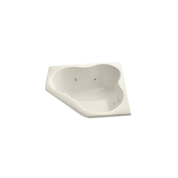 KOHLER ProFlex 4.5 ft. Acrylic Oval Drop-in Whirlpool Bathtub in Biscuit
