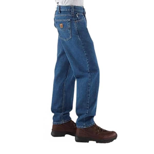 New Carhartt Pants Blue Jeans Denim 100% Cotton Work Pants Men’s Size 34X28 