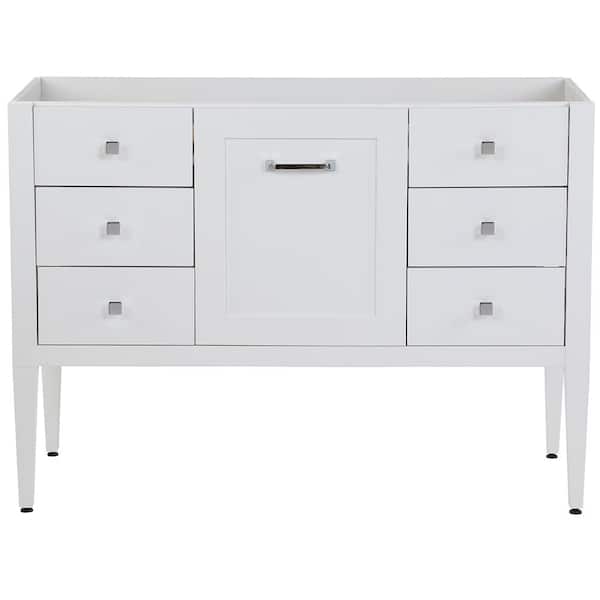 MOEN Hensley 48 in. W x 22 in. D x 34 in. H Bath Vanity Cabinet without Top in White