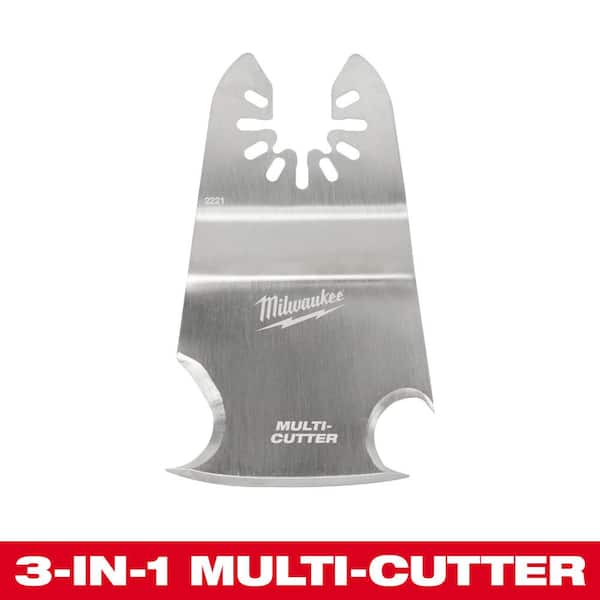 Milwaukee Stainless Steel Universal Fit 3-in-1 Cutting/Scraper Multi-Tool Oscillating Blade (1-Piece)