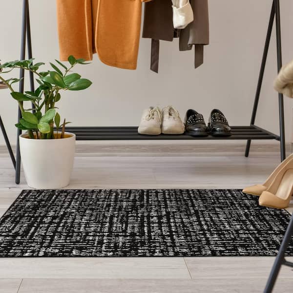 Motley Black/Gray 2 ft. x 3 ft. Scatter Area Rug