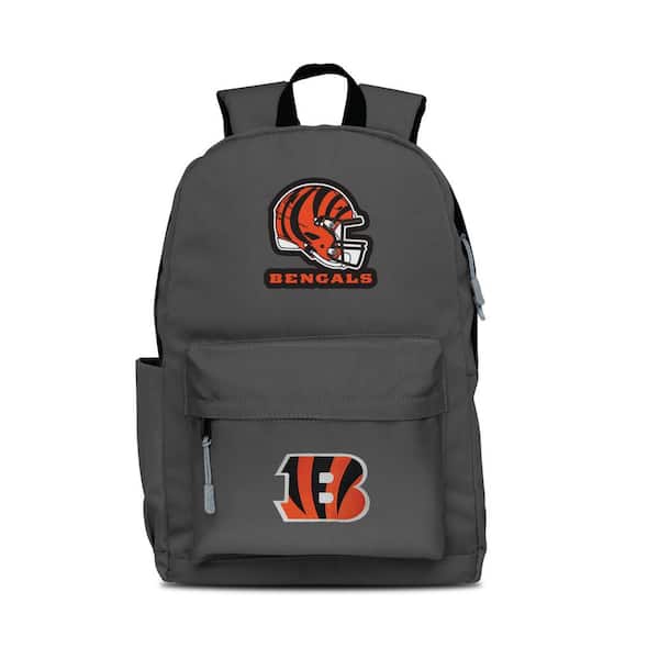 Mojo 17 in. Gray Cincinnati Bengals 2-Logo Campus Laptop Backpack