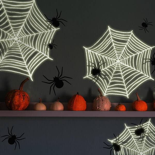 Orange/Black/White Lunch/Dinner Napkins USA SELLER 20 pcs Halloween Spider 