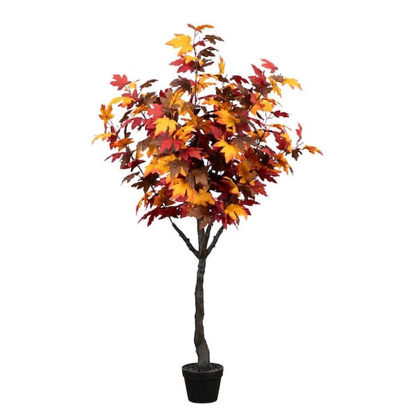 Nearly Natural 5 ft. Smoky Maple Artificial Tree