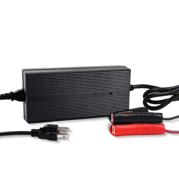 12V 20A Portable Battery Charger AC-to-DC for Lithium LiFePO4 Battery 3-Stage Smart Safe Charge