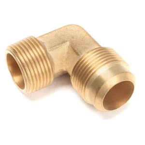 5/8" x 5/8" Barbed Brass Hose Fitting Adaptor Mendor 90 Degree Elbow #38 