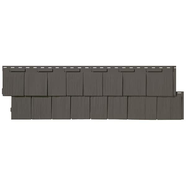 Novik NovikShake 14.5 in. x 48.75 in. RS RoughSawn Shake Polymer Siding ...