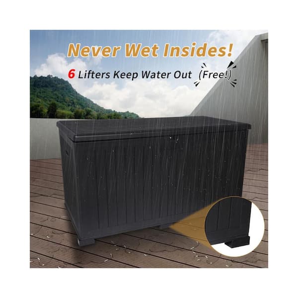 IALTRUISTIC 260 gal. Resin Deck Box Plastic Patio Outdoor Lockable