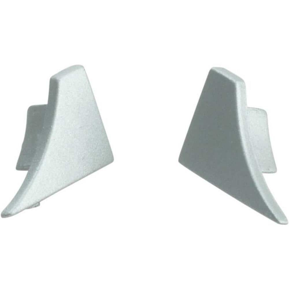 T-COVE 0 in. D x 0.63 in. W x 0 in. L Connection Wall/Flr Endcap Right Aluminum Anodized Silver Molding, Transition Trim price history on PriceWatchPro
