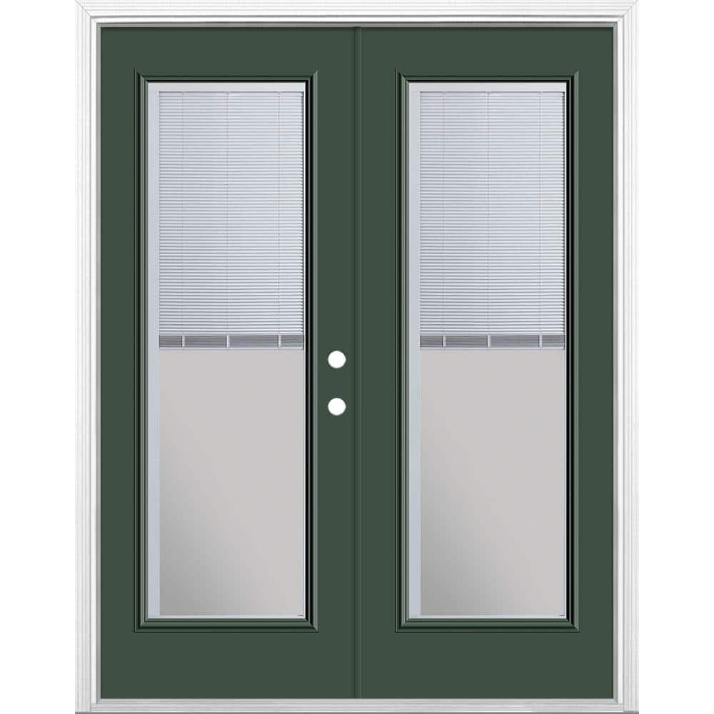 60 in. x 80 in. Conifer Steel Prehung Left-Hand Inswing Mini Blind Patio Door with Brickmold price history on PriceWatchPro