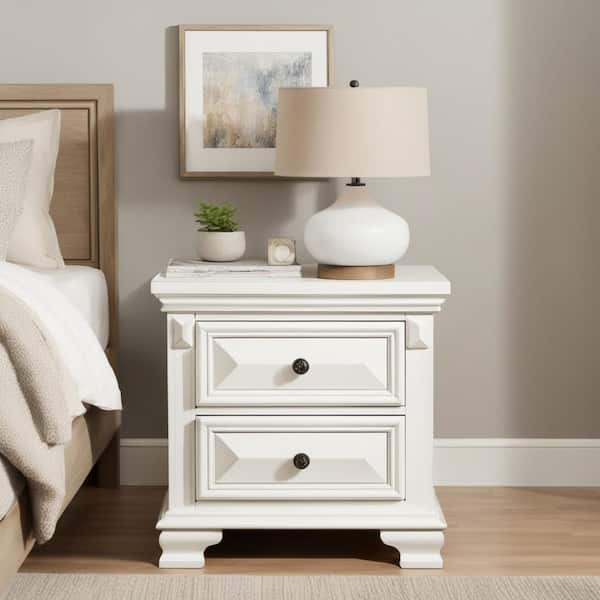 Picket House Furnishings Trent 2-Drawer Nightstand in White CY750NS ...