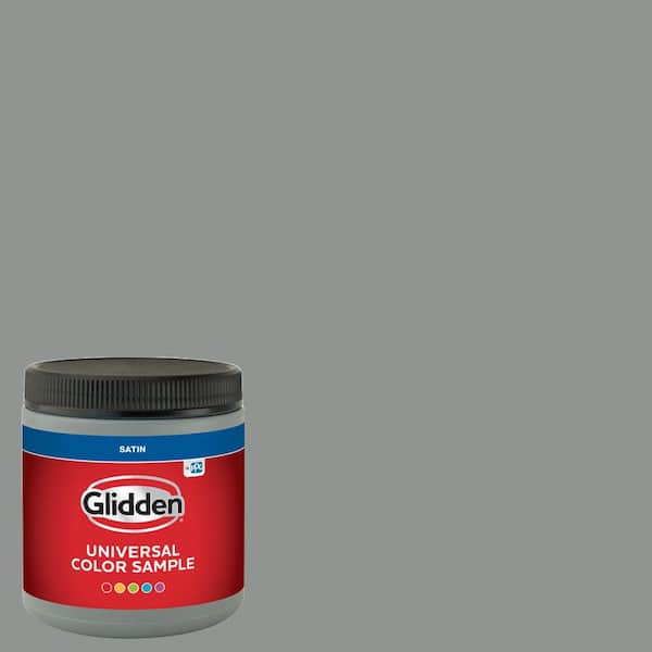 Glidden Premium 8 oz. PPG0994-6 Husky Gray Satin Interior Paint Sample