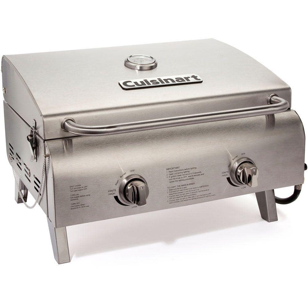 CUISINART OUTDOORS Portable Propane Tabletop Grill in Stainless Steel