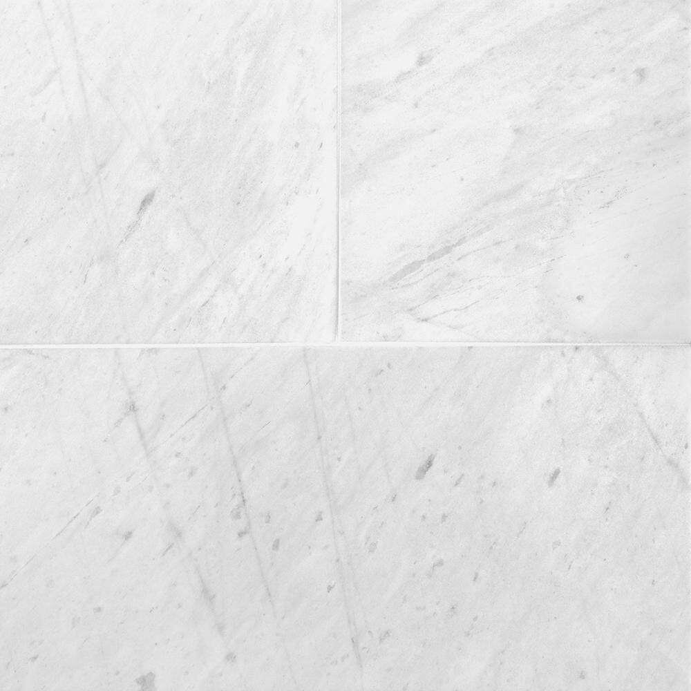 Crystal White 12 in. x 24 in. Polished Stone Look Marble Wall and Floor Tile (10 sq. ft./Case) price history on PriceWatchPro