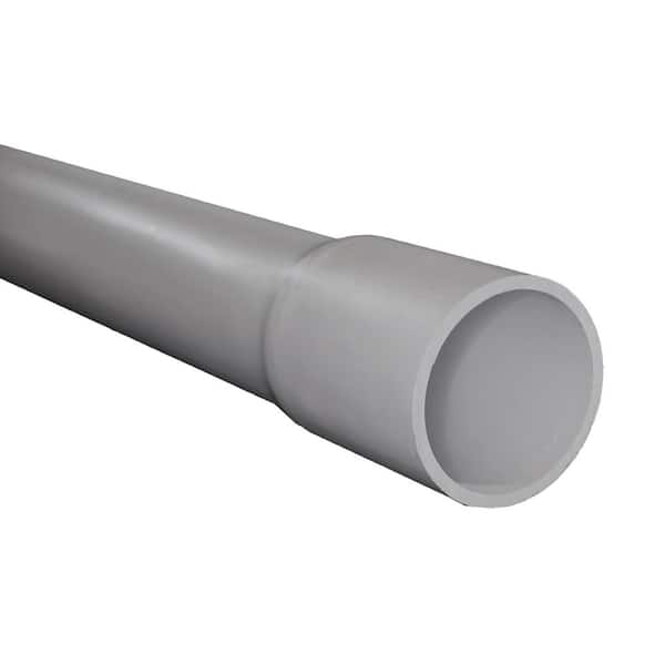 1-1/2 in. x 10 ft. Gray Non-Metallic PVC Schedule 40-Conduit