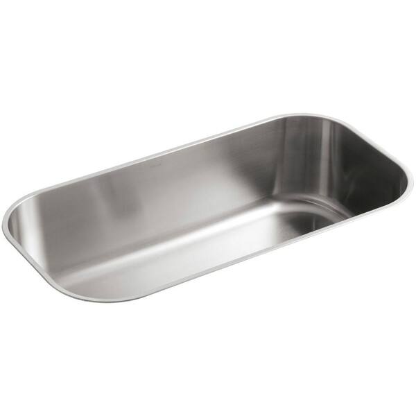 KOHLER Undertone Undermount Stainless Steel 36 in. Single Bowl Kitchen Sink