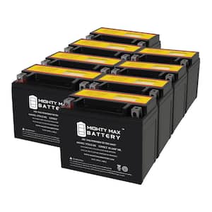 YTX12-BS 12V 10Ah Replacement Battery compatible with AGM CYTX12-BS - 8 Pack