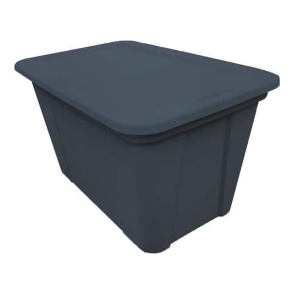 HDX 30 Gal. Storage Tote in Ink 2130-4415707 - The Home Depot