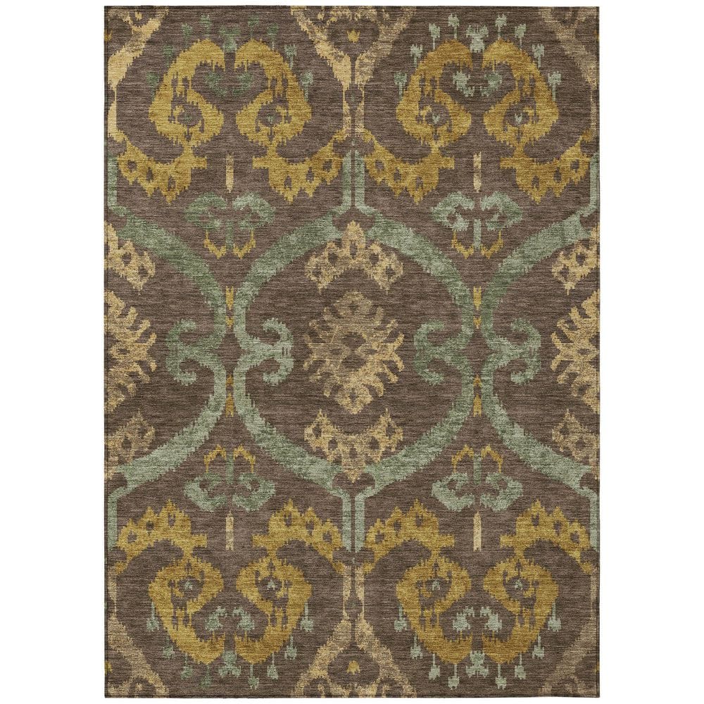 Chantille Machine Washable Indoor/Outdoor Abstract ACN2614 Chocolate 3 ft. x 5 ft. Area Rug price history on PriceWatchPro