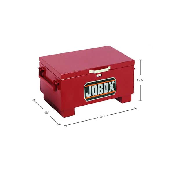 31 in. W x 18 in D x 15.5 in H Heavy Duty Portable Storage Chest with  Embedded Lock Housing