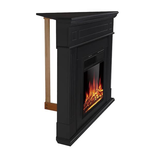 R.W.FLAME 43 in. Corner Freestanding Wooden Electric Fireplace in