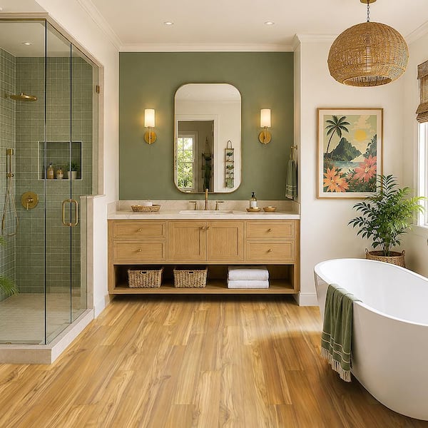 Pergo Outlast+ Vintage Teak 12 mm T x 5.23 in. W x 47.24 in. L Waterproof Laminate Wood Flooring (13.74 sq. ft. /case)
