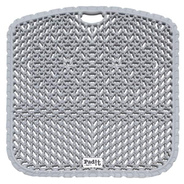 GelPro Pad-It 17.5 in. x 17.5 in. x 1 in. Grey Portable Pressure Relief Car Seat Cushion